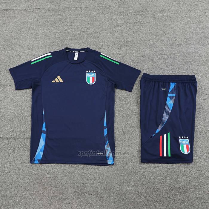 Chandal del Italia Manga Corta 2024-2025 Azul - Pantalon Corto